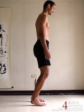 Improve balance while by balancing on the fronts of your feet, neil keleher, sensational yoga poses.