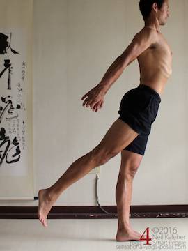 Hip extension psoas stretch, neil keleher, sensational yoga poses.