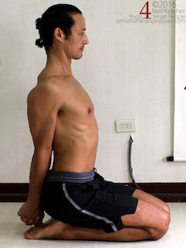 Dwikonasana yoga shoulder stretch, neil keleher, sensational yoga poses.