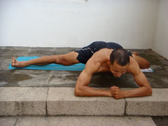 half split yoga pose