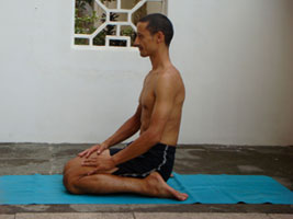 hero pose (virasana)