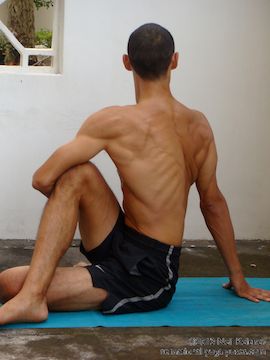 ardha matsyendrasana right (prep)