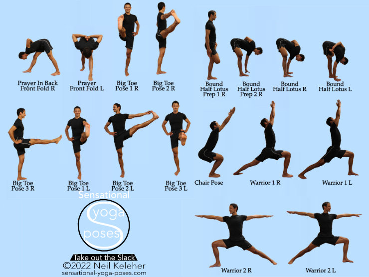 Ashtanga Yoga Poses: Standing Poses From Reverse Prayer, Neil Keleher, Sensational yoga poses