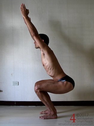 utkatasana or utkatasana