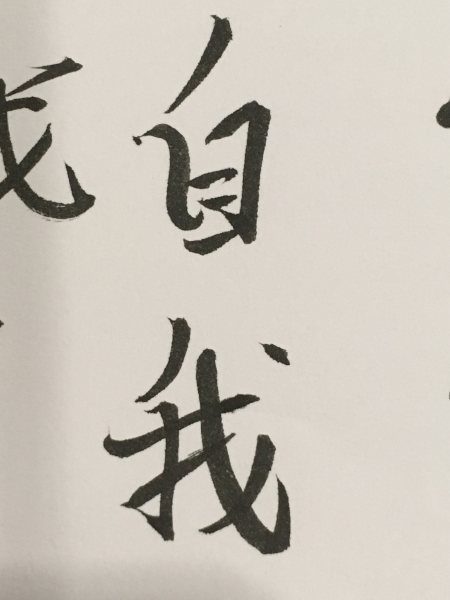 chinese characters for ego zi wo