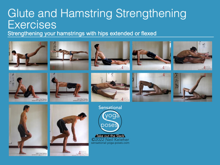 Hamstring strengthening exercises. Neil Keleher, Sensational Yoga Poses.