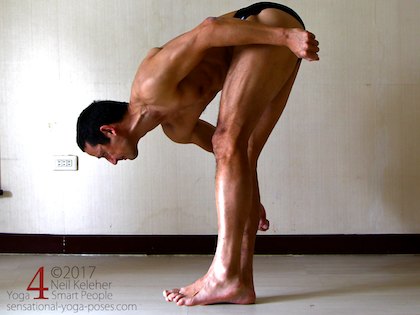 Forward Bend Standing On One Foot, Neil Keleher, Sensational yoga poses