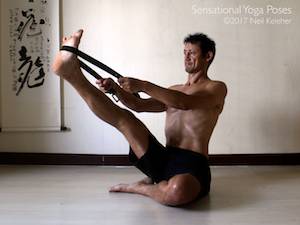 Seated Hamstring Stretch,  Neil Keleher, Sensational Yoga Poses.