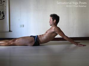 Rack Stretch For The Shoulders With Arms Back And Up,  Neil Keleher, Sensational Yoga Poses.
