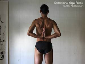 Reverse Prayer,  Neil Keleher, Sensational Yoga Poses.