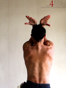 Arm overhead external rotation stretching exercise, neil keleher, sensational yoga poses.