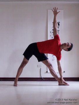Red Triangle Pose 1