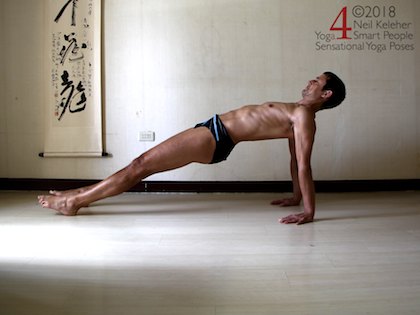 Reverse plank. Neil Keleher. Sensational Yoga Poses.