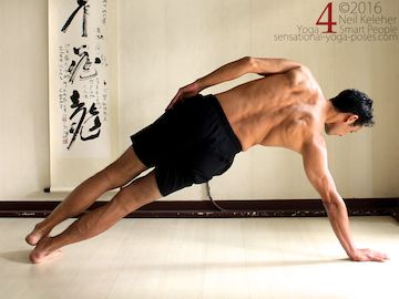 Anatomy for yoga teachers, side plank with latissimus dorsai activate, neil keleher, sensational yoga poses.