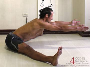 seated wide leg hamstring stretch