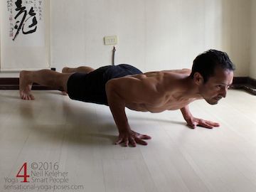 chaturanga dandasana, yoga push ups.