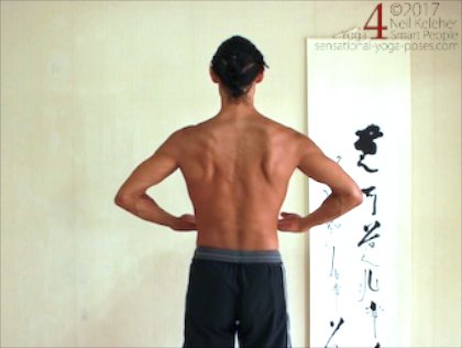 Dance of Shiva, Neil Keleher, rear view, movement from 22 to modified dance of shiva position 33