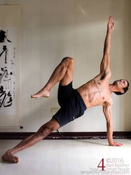 Side plank yoga pose, Neil Keleher, Sensational Yoga Poses.