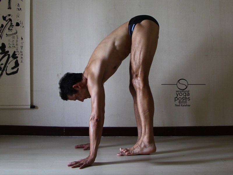 Forward Bend Standing On One Foot, Neil Keleher, Sensational yoga poses