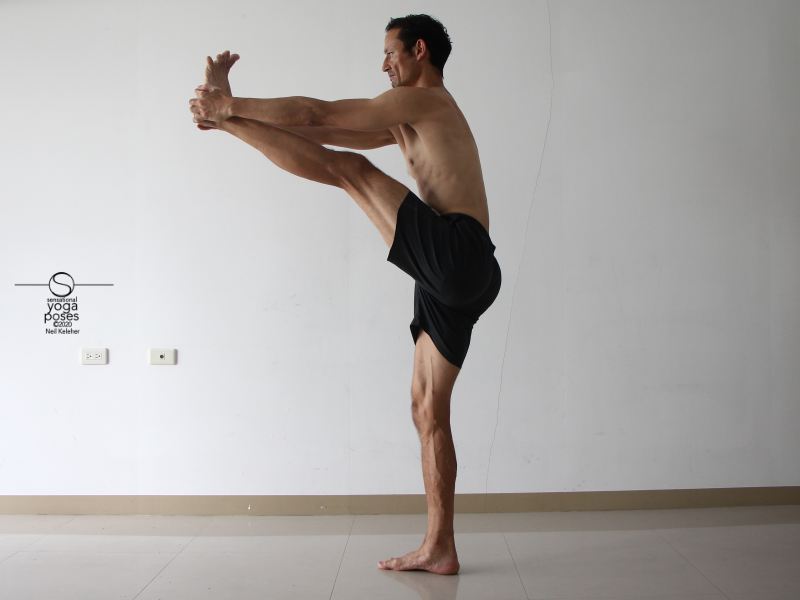 Hamstring Stretch Standing Upright Arm Assisted, Neil Keleher, Sensational yoga poses