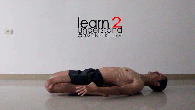 supta virasana Neil Keleher, Sensational Yoga Poses.