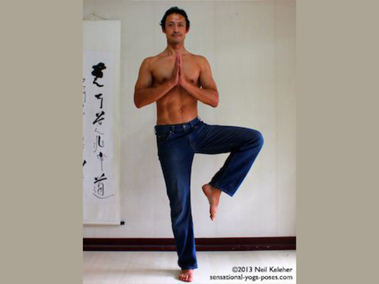 Tree Pose Modification , Neil Keleher, Sensational yoga poses
