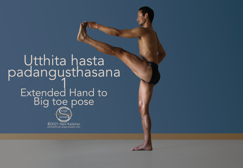utthita hasta padangusthasana, standing upright big toe pose